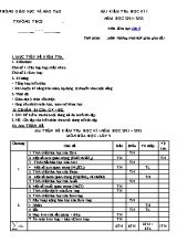 Bài kiểm tra học kì I môn Hóa học Lớp 9 - Năm học 2021-2022